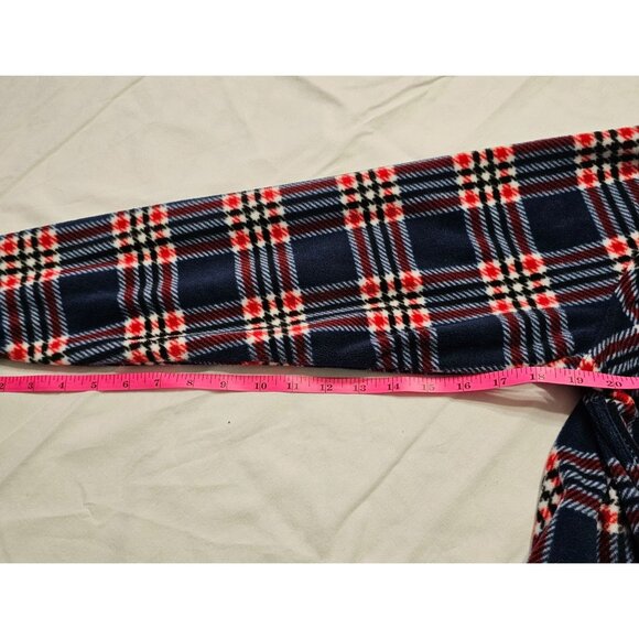 Time And Tru Women's Plaid Fleece Flannel Shacket Sz XL Warm Cozy Outdoors - Picture 7 of 9